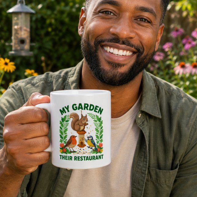 Tasse Écureuil Mon Jardin Leur Restaurant (Créateur téléchargé)