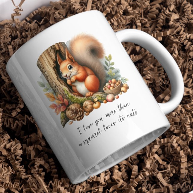 Tasse Écureuil Romantique – Citation d'amour drôle (Créateur téléchargé)