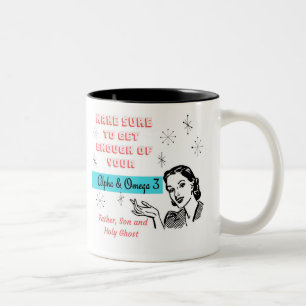 Tasse effrontée de Jésus années 1950 chrétiennes