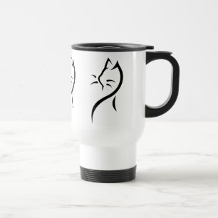 Tasse élégante de voyage d'acier inoxydable de