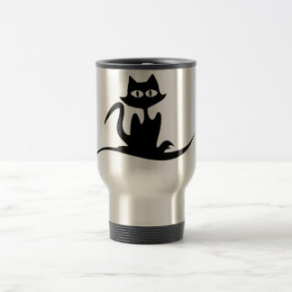 tasse élégante de voyage de chat