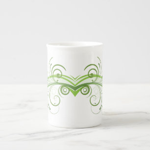 Tasse élégante en porcelaine de bone china avec un