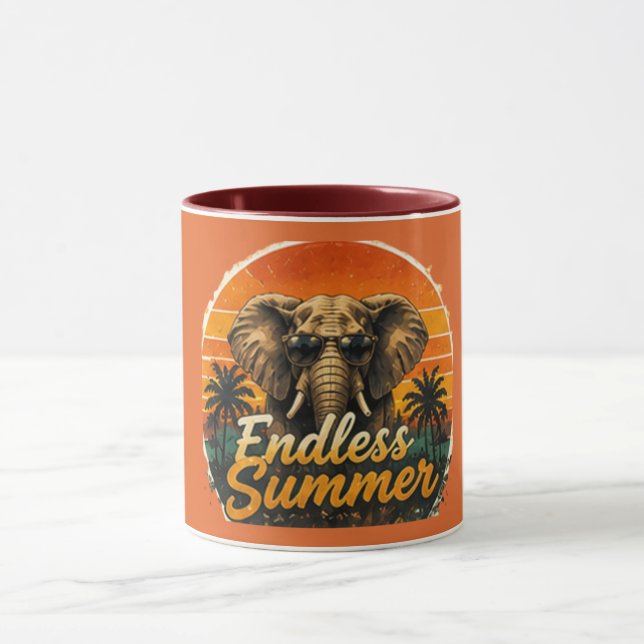 Tasse Éléphant Endless Summer Rouge (Centre)