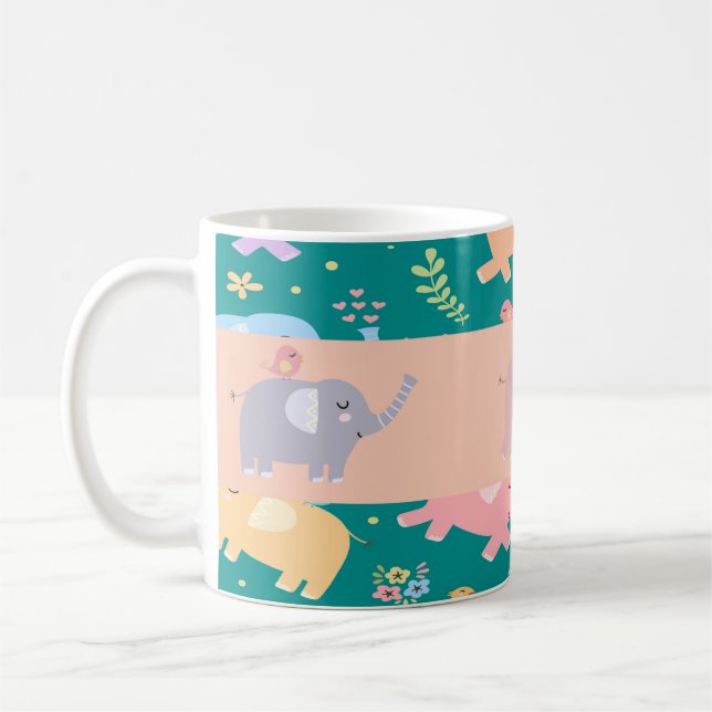 Tasse Éléphant Pastel (Gauche)
