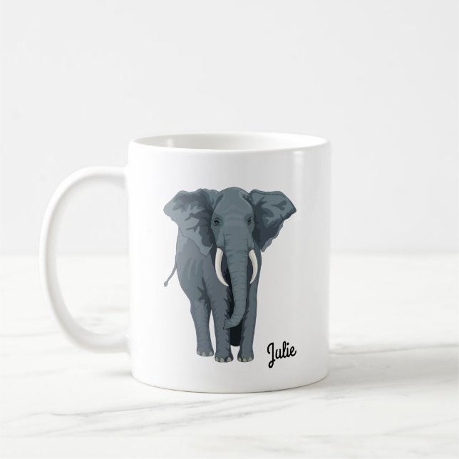 Tasse Éléphant Personnalisée (Gauche)