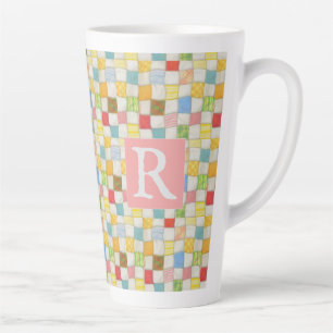 TASSE ÉMAILLÉE TALL LATTE + TEXTE / Rose CRAZY QUI