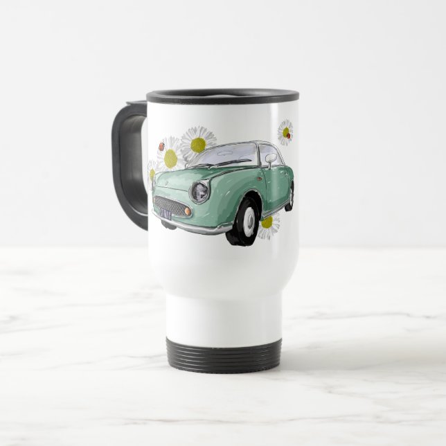Tasse Emerald Green Figaro - gobelet de voyage (Devant gauche)
