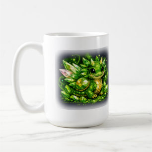 Tasse émeraude cristal dragon mignon 15 oz