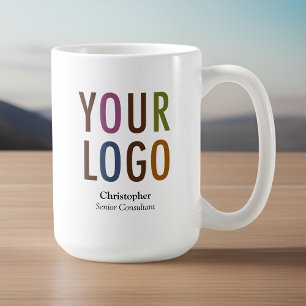 Tasse Employé de Personnel Nom Personnalisé Logo d