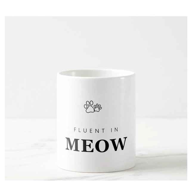 Tasse empreinte de patte amateur de chat drôle cou (Créateur téléchargé)