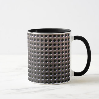 Tasse en acier métallique de ~ de motif de grille