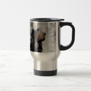 Tasse en aluminium grunge de voyage de poseur de