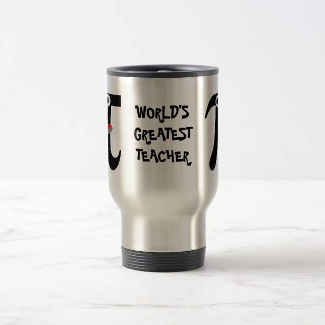 Tasse en aluminium Professeur le plus génial du mo (Centre)