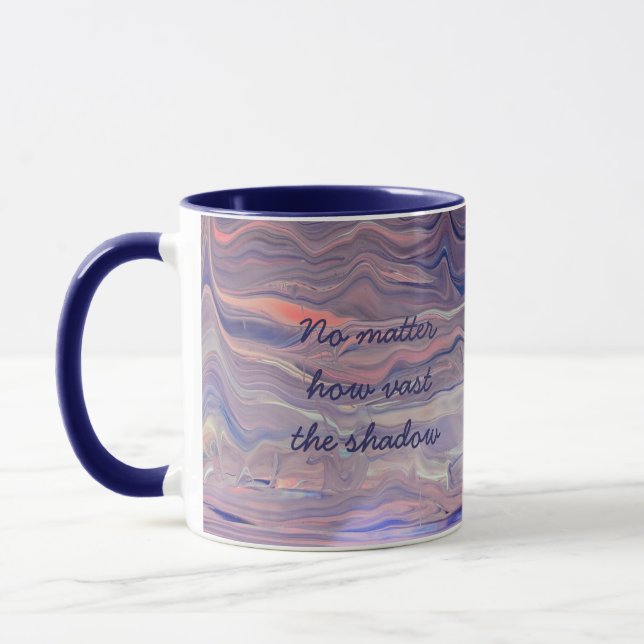 Tasse en art de versement acrylique de lever de so (Gauche)