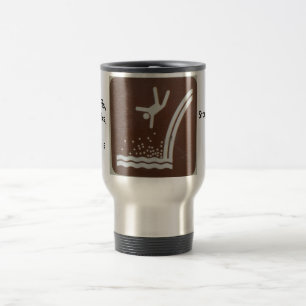 Tasse en baisse de voyage de randonneur de cascade