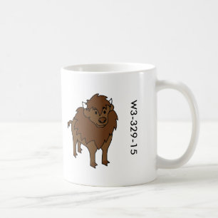 Tasse en bois de Buffalo d'insigne
