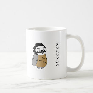 Tasse en bois de caille d'insigne