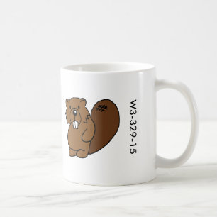 Tasse en bois de castor d'insigne