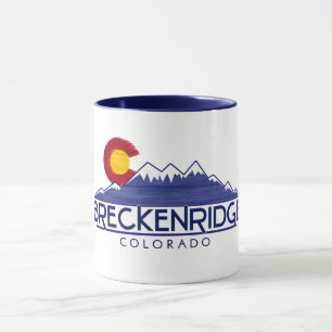 Tasse en bois des montagnes de Breckenridge Colora