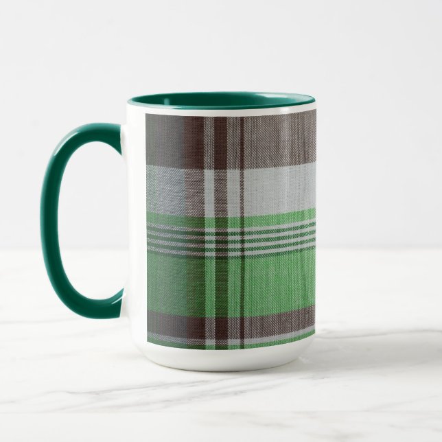 Tasse en céramique à carreaux (Gauche)