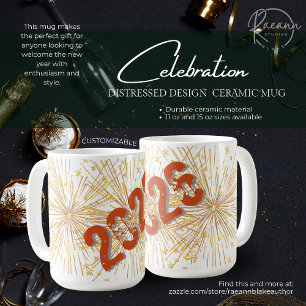 Tasse en céramique à design en détresse personnali