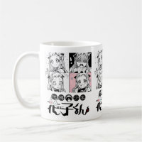 Tasse en céramique à grille de panneau Anime Manga