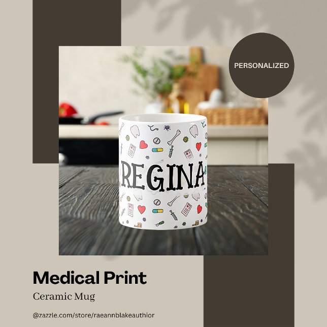 Tasse en céramique à impression médicale (Créateur téléchargé)