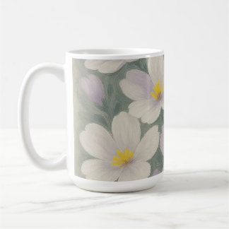 Tasse en céramique à motif de marguerite