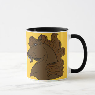 tasse en céramique à tête de cheval