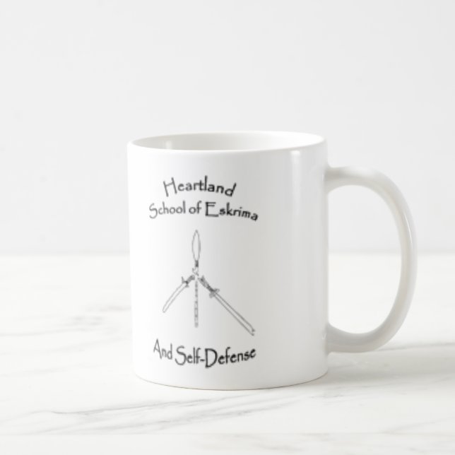 Tasse en céramique avec 2 logos d'école (Droite)