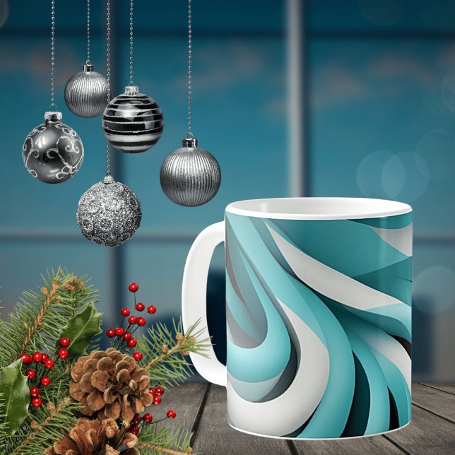 Tasse en céramique avec design 3D abstrait (Créateur téléchargé)