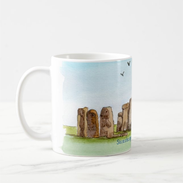 Tasse en céramique avec design Stonehenge (Gauche)