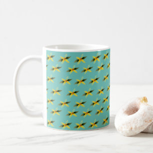 Tasse en céramique avec motif de fleurs d'olivier