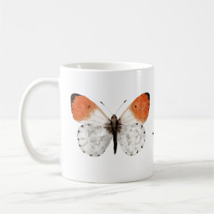 Tasse en céramique avec motif de papillon à pointe