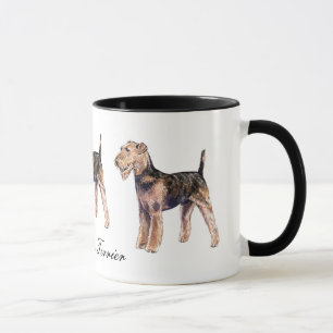 Tasse en céramique d'Airedale Terrier