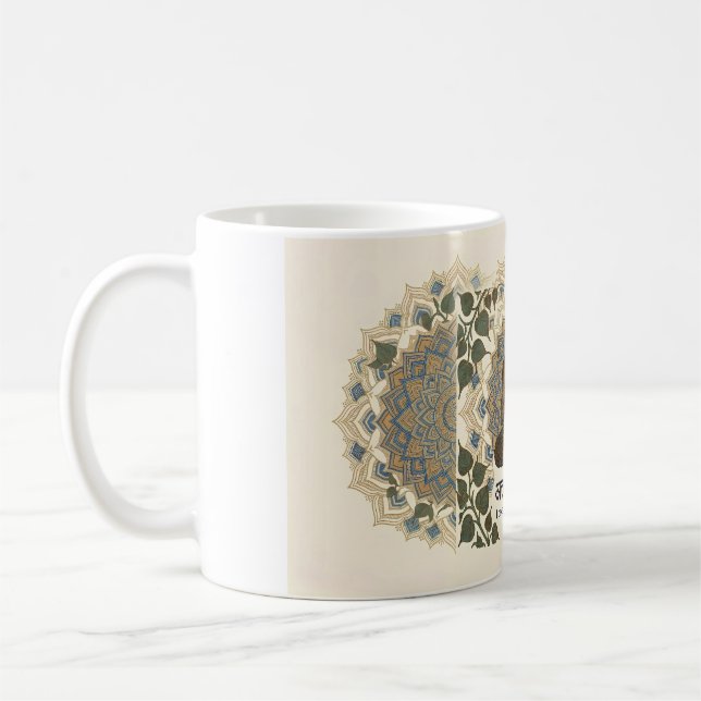 Tasse en céramique d'art mandala sacré - Méditatio (Gauche)