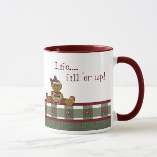 Tasse en céramique de cuisine de charme de pays