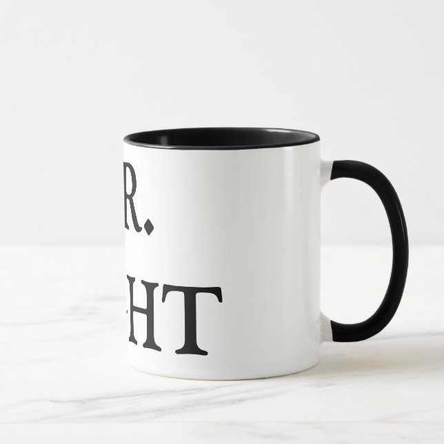 Tasse en céramique de M. RIGHT (Droite)