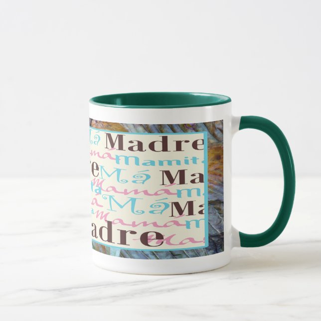 Tasse en céramique de maman/turquoise de Mamacita (Droite)