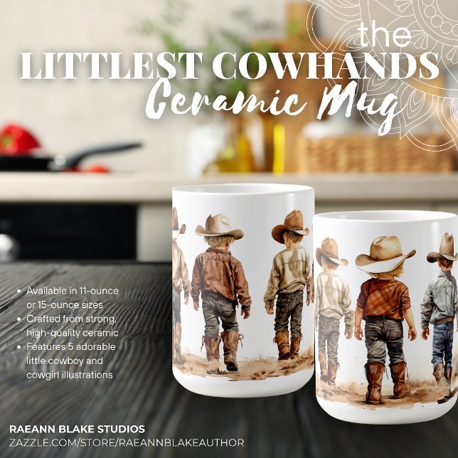 Tasse en céramique des petits cowboys (Créateur téléchargé)
