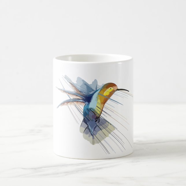 Tasse en céramique élégant colibri (Centre)