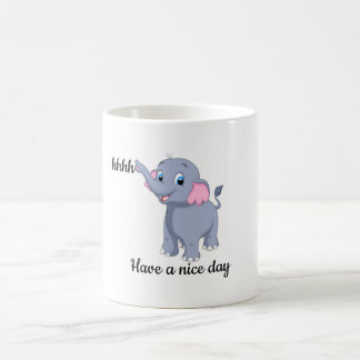 Tasse en céramique éléphant de dessin animé mignon