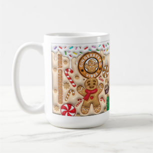 Tasse en céramique festive de Noël au pain d'épice