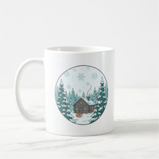Tasse en céramique Forêt d'hiver (330ml)