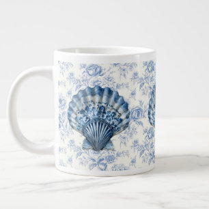 Tasse en céramique géante coquillage chinoiserie b
