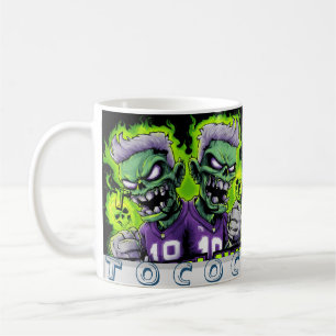 Tasse en céramique graphique de sport de jumeau mo
