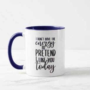 Tasse en céramique 'Je n'ai pas l'énergie'