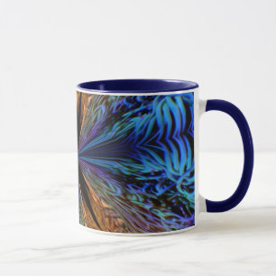 Tasse en céramique kaléidoscope corail