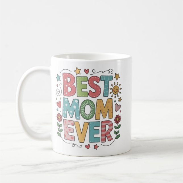 Tasse en céramique, Meilleure Mère du Monde (Gauche)