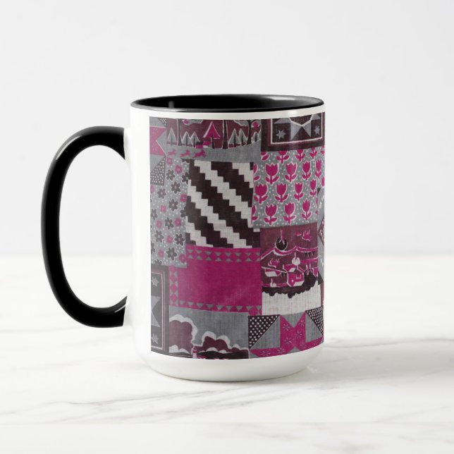 Tasse en céramique patchwork quilt (Gauche)